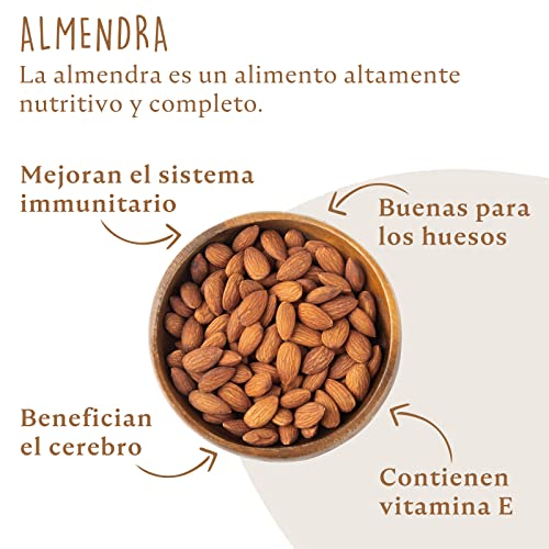 El Almendro, Barritas de Almendra con Chocolate Blanco y Frutos Rojos, Barritas Energeticas, Barritas Cereales, 4 porciones de 25 Gramos, 100 Gramos