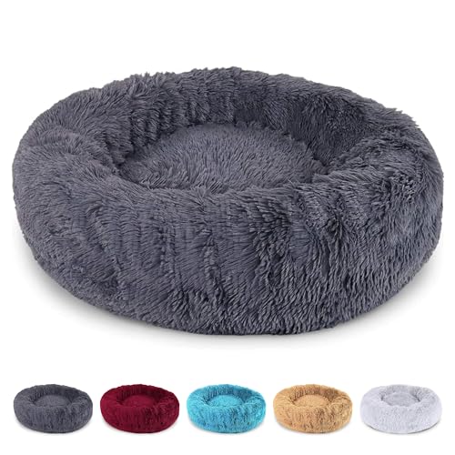 EL ÁTICO PETS Cama Perro Mediano y Pequeño. Cama para Perros. Cojin Resistente y Lavable. Cama de Pelo Largo para Gatos y Otras Mascotas Medianas. 50 x 30 cm