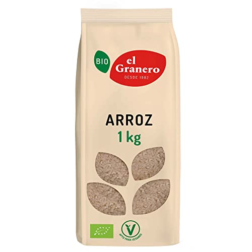 El Granero Integral - Arroz Bio - 1 kg - Rico en Hidratos de Carbono, Minerales y Vitaminas - Alto Poder Nutritivo - Gran Fuente de Energía - Favorece la Salud Digestiva - Apto para Veganos