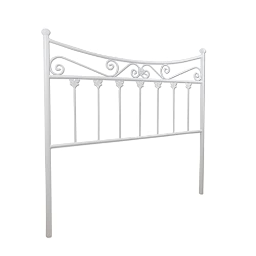 El Herrero Cabecero de Forja Córdoba | Cabezal para Cama de Matrimonio e Individual | Producto Artesanal, Hecho en España Blanco, para Cama de 150 (157cm)