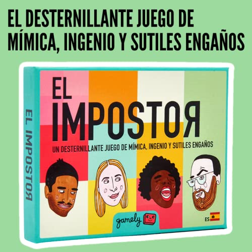 El Impostor: El desternillante Juego grupal de mímica y deducción de tamaño Bolsillo. (Español)