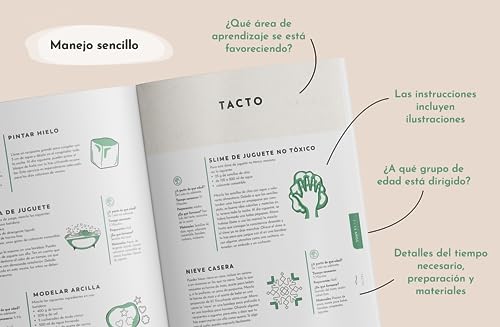 El Libro Montessori Para Bebés y Niños Pequeños: 200 actividades creativas para hacer en casa - Crecer de forma consciente y lúdica al mismo tiempo que se fomenta la independencia (Ideas Montessori)