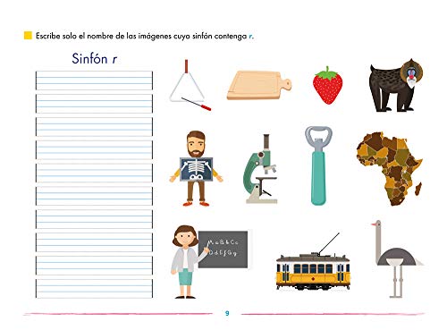 El maletín de los sinfones - Cuaderno del alumno / Editorial GEU/ Recomendado de 3-7 años/ Dificultades de pronunciación / Para rehabilitación logopédica (SIN COLECCION)