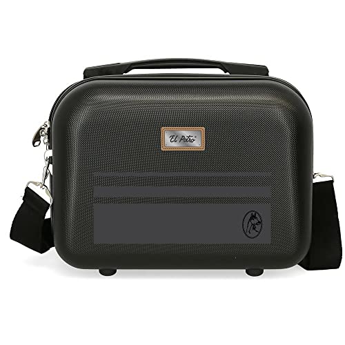 El Potro Chic Neceser Adaptable Negro 29x21x15 cms Rígida ABS 9,14L