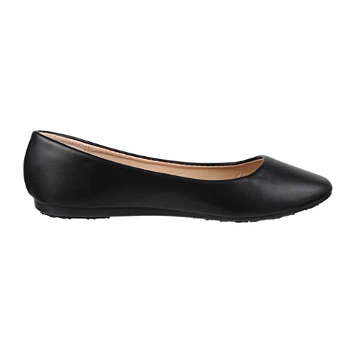 Elara Bailarina Mujer Cómodo Slip Ons Chunkyrayan Negro DY-10A Black-39