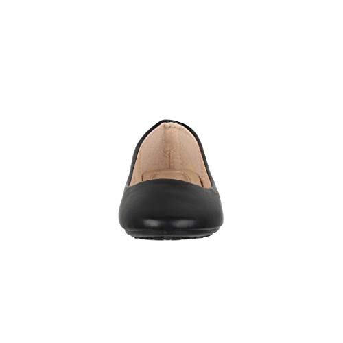 Elara Bailarina Mujer Cómodo Slip Ons Chunkyrayan Negro DY-10A Black-39