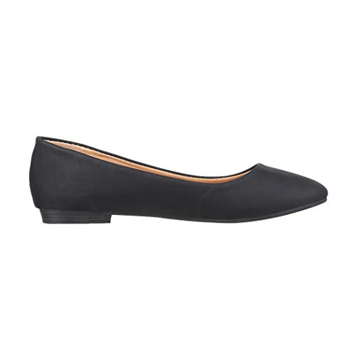 Elara Bailarina Mujer Cómodo Slip Ons Chunkyrayan P Negro B3039 Schwarz 37