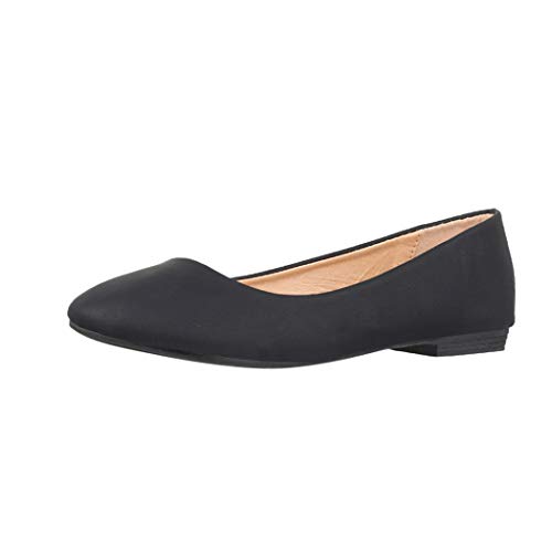 Elara Bailarina Mujer Cómodo Slip Ons Chunkyrayan P Negro B3039 Schwarz 37