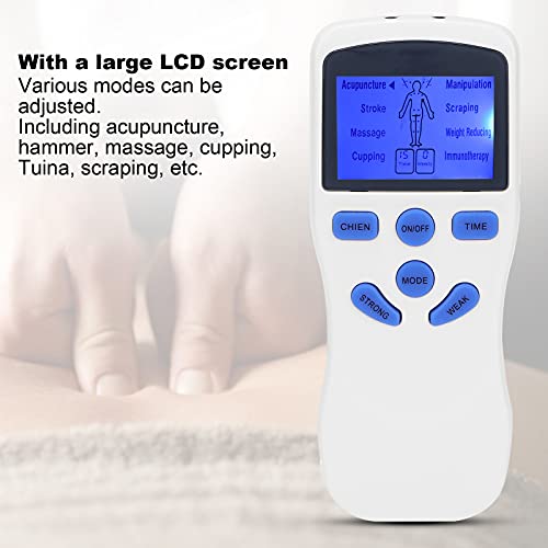 Electroestimulador Muscular, Dispositivo TENS/EMS, Dispositivo De Masaje De Pulso, Dispositivo De Corriente De Estimulación Con 4 Almohadillas De Electrodos Tens Para Aliviar El Dolor