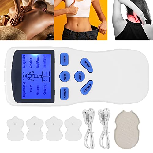 Electroestimulador Muscular, Dispositivo TENS/EMS, Dispositivo De Masaje De Pulso, Dispositivo De Corriente De Estimulación Con 4 Almohadillas De Electrodos Tens Para Aliviar El Dolor