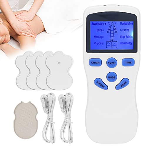 Electroestimulador Muscular, Dispositivo TENS/EMS, Dispositivo De Masaje De Pulso, Dispositivo De Corriente De Estimulación Con 4 Almohadillas De Electrodos Tens Para Aliviar El Dolor