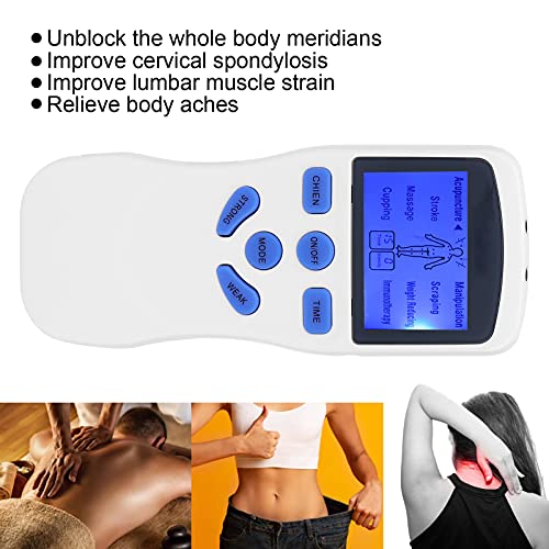 Electroestimulador Muscular, Dispositivo TENS/EMS, Dispositivo De Masaje De Pulso, Dispositivo De Corriente De Estimulación Con 4 Almohadillas De Electrodos Tens Para Aliviar El Dolor