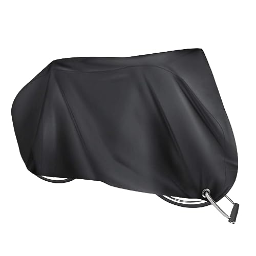 Elezenioc Funda para Bicicleta,190T Nailon Funda Bicicleta Exterior para 2 Bicicletas Impermeable Anti-UV,Funda Bicicleta con Orificio de Bloqueo Antirrobo (hasta 29 ")