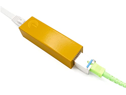 Elfcam® - Mini Convertidor Fibre Ethernet, Convertidor Gigabit RJ45 / Módulo Mini-GBiC SFP Multimodo / 0,55-20KM (Lot 1)