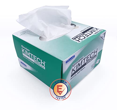 Elfcam Science Kimwipes, Delicada Tarea Limpiaparabrisas, Caja con Toallitas para Limpieza de Fibras Ópticas, Limpiador CleanWipes 280 Piezas