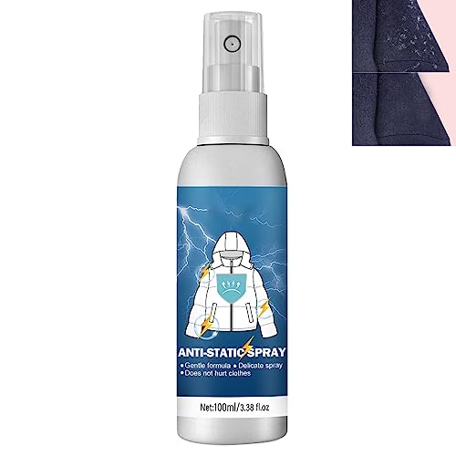 Eliminador De Estática Ropa,Ropa Antiestático Spray,Eliminar Spray Estático,Spray Reducir Estática,Spray Antiestático Natural Para Ropa,Textiles,Muebles Y Automóviles,Elimina El Choque Estático,100ML