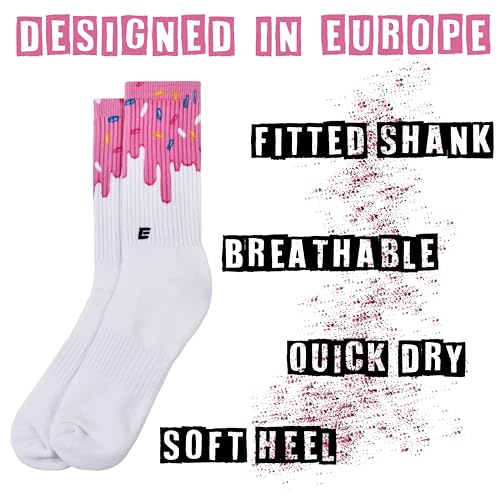 ELITEX TRAINING Calcetines Performance para CrossTraining, Fitness (L-XL, Pink Glazed)