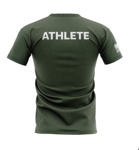 ELITEX TRAINING Camiseta Deporte de Manga Corte para Crosstraining y Gimnasio (M, Verde)