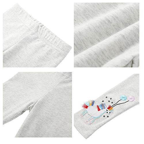 EmaoFun Leggings para Niñas Chicas Estampado, Stretch Pantalón para 2-7 Años(3 Pack)(Color27T)