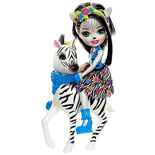 Enchantimals Muñeca con mascota Zelena Zebra - (Mattel FKY75) , color/modelo surtido