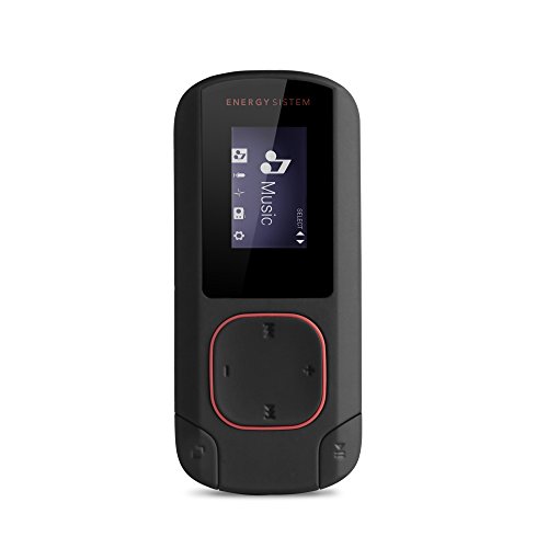 Energy MP3 Clip Bluetooth Coral - Reproductor MP3 (8 GB, Clip, Radio FM y microSD), coral