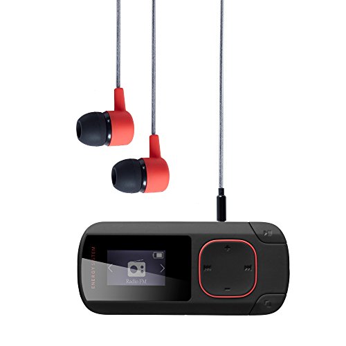 Energy MP3 Clip Bluetooth Coral - Reproductor MP3 (8 GB, Clip, Radio FM y microSD), coral