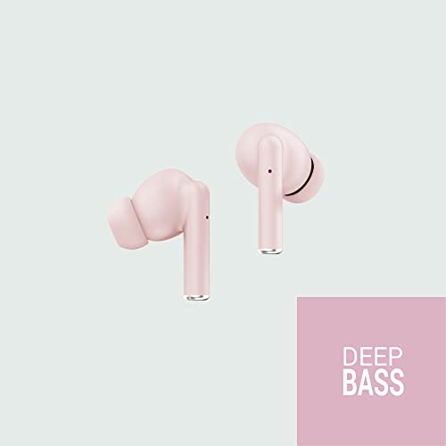 Energy Sistem Earphones True Wireless Stereo Style 2 (Auriculares Inalámbricos Micrófono Incorporado Bluetooth 5.0, Deep Bass, Estuche de Carga)- Rosa