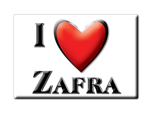 Enjoymagnets ZAFRA (BA) Souvenir IMANES DE Nevera ESPAÑA Extremadura IMAN Fridge Magnet Corazon I Love