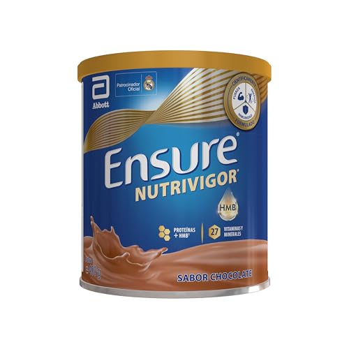 Ensure Nutrivigor - Complemento Alimenticio para Adultos, con HMB, Proteínas, Vitaminas y Minerales, como el Calcio - Sabor Chocolate - 400 g