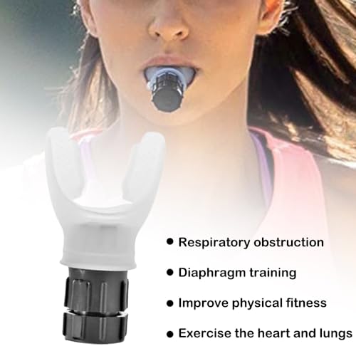 Entrenador de respiración abdominal portátil, ajustable, entrenador de resistencia respiratoria para personas que aman los deportes