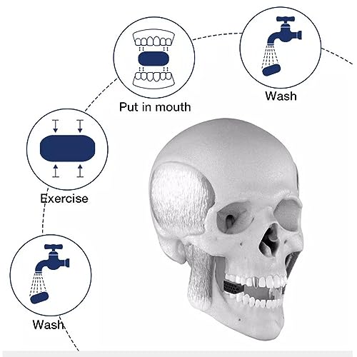 Entrenamiento Muscular de La Línea de Barbilla,Entrenador Muscular de Línea de Mandíbula,Ejercitador de Mandibula,Entrenador de Silicona de Mandíbula Inferior,Entrenamiento Mandibula,3pc