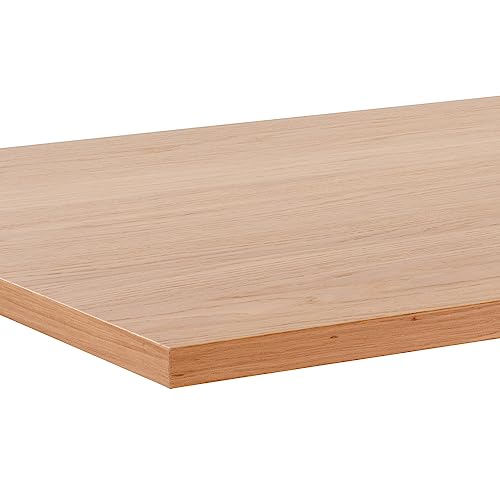 Ergotopia Tablero de mesa de 160 cm, robusto, chapa de roble, ideal para escritorios de altura regulable, tablero de madera fabricado en Alemania, tablero de oficina de 25 mm