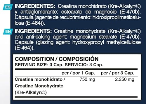 ERIX NUTRICION | KRE-ALKALYN 120 CAPS | CREATINA KREALKALINA | Ideal para Deportistas | Complemento para Aumentar la Fuerza | Absorción Mejorada | Ayuda Aumentar Masa Muscular