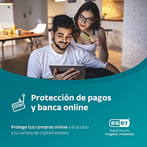 ESET Internet Security 2023 | SEGURIDAD AVANZADA | 1 Dispositivo | 1 Año | Windows/Mac/Android | Código de activación enviado por email