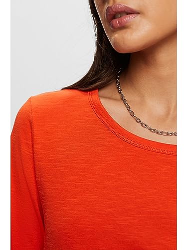 ESPRIT 083ee1k331 Camiseta, Naranja Brillante, XS para Mujer