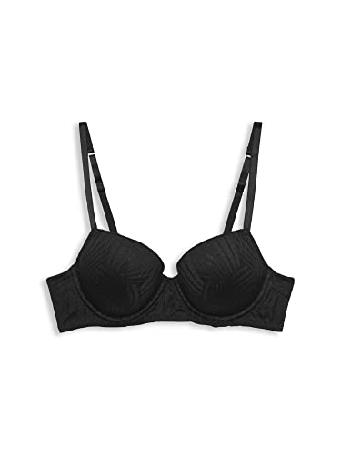 ESPRIT Seasonal Lace CLAS.Push Sujetador Push Up, Negro, 85A para Mujer