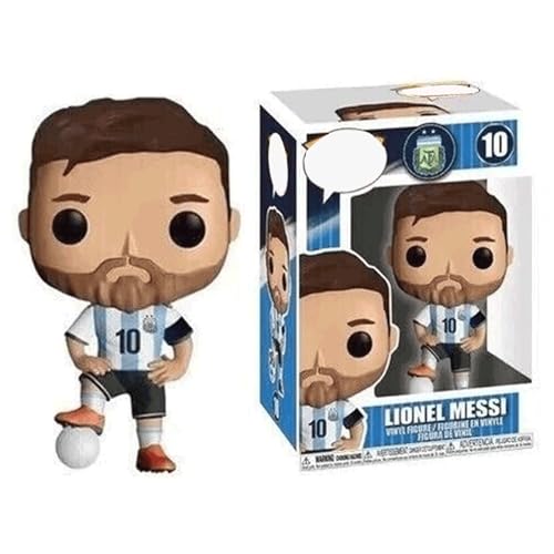 Estatua de superestrella de fútbol de 10 cm, adornos de fútbol para niños, regalos para fanáticos, figura de vinilo coleccionable, idea de regalo, juguetes para niños y adultos, figura modelo para