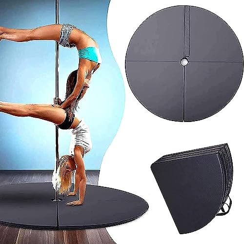 Esterilla de choque para estudios y uso doméstico, cojín de seguridad definitivo para pole dance, ejercicio de yoga, gimnasia de fitness, tapetes redondos para bastones de baile