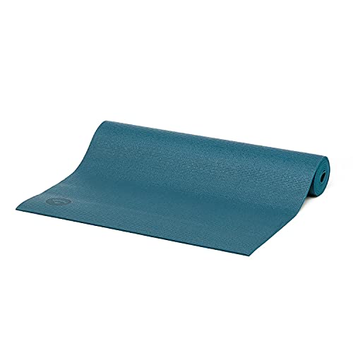 Esterilla de yoga Asana Mat, antideslizante, 183 x 60 cm, PVC de 4 mm, no solo para principiantes, alfombra de gimnasia, sin ftalatos, sin sustancia nocivas, petróleo