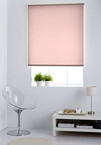 Estoralis Gove | Estor Enrollable translúcido Liso - 130 x 235 cm (Ancho por Alto) | Tamaño aproximado de la Tela 127 x 230 cm | Estores para Ventanas | Color Rosa