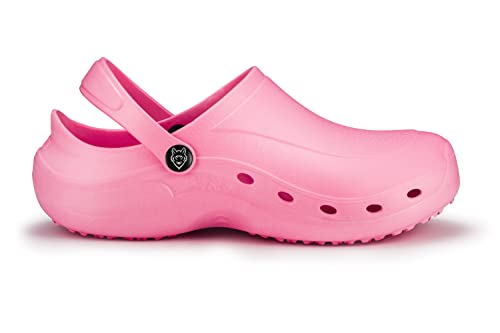 ESTRO Zuecos Sanitarios Mujer Goma - Unisexo Zuecos Hombre Zapatillas Verano Hombre Zuecos Mujer Goma Ligero Sandalias Mujer F92 (40, Pink)