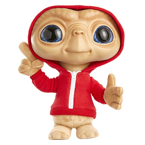 ET El extraterrestre Peluche 40 aniversario Cuerpo blandito, juguete con luces y sonidos, regalo +3 años (Mattel HMG04)