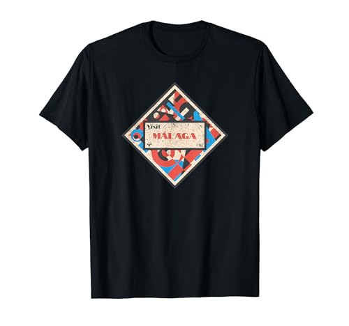 Etiqueta para maleta Art Deco de Málaga Camiseta