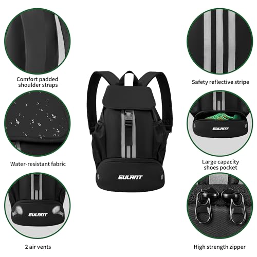 EULANT Mochila Futbol con Zapatillero,Impermeable Bolsa Deporte para Balonmano Voleibol Natación Entrenamiento Senderismo Campamento Compras Playa Escolar,Separación Seca y Húmeda