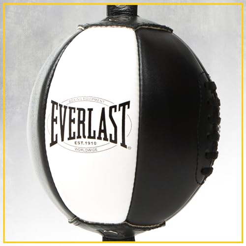 Everlast 1910 Bolsa De Boxeo De Doble Extremo, Negro/Blanco, S