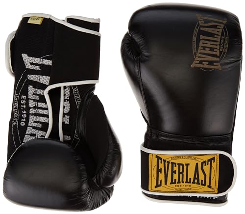 Everlast 1910 Classic Guantes Unisex para Adultos, Negro, 453 G (16 Oz) Ue