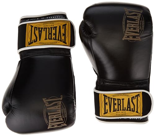 Everlast 1910 Classic Guantes Unisex para Adultos, Negro, 453 G (16 Oz) Ue