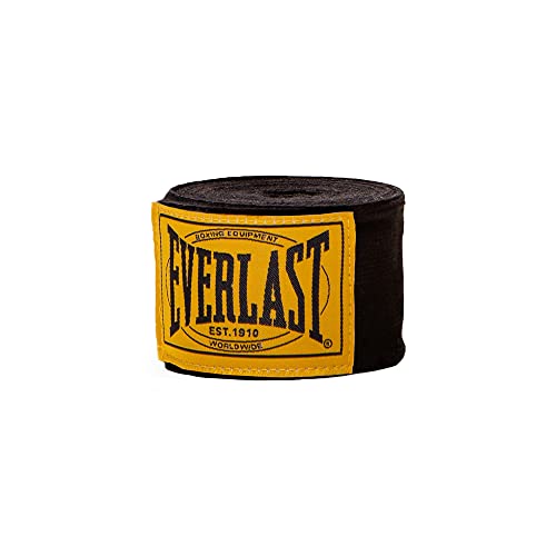 Everlast 1910 Vendas De Boxeo Profesionales (4,60 M, Negro)