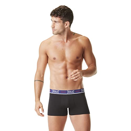 EVERLAST Calzoncillos Hombre Boxer Agradable, Ropa Interior Hombre, Cómodo, Transpirable (Lote de 4)