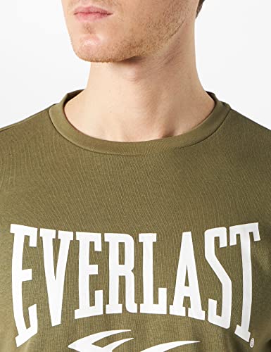 Everlast Deportes Sudadera con Capucha de monopatín, Caqui, XS para Hombre